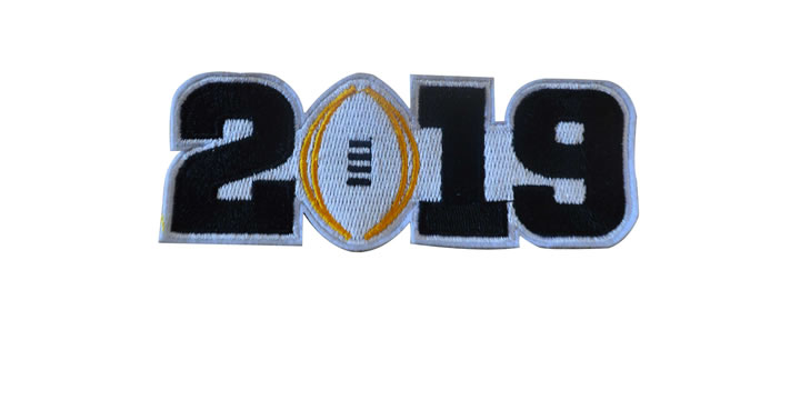 College Football Black 2019 Finals Patch,We sell and wholesale College Football Black 2019 Finals Patch on line form chian!